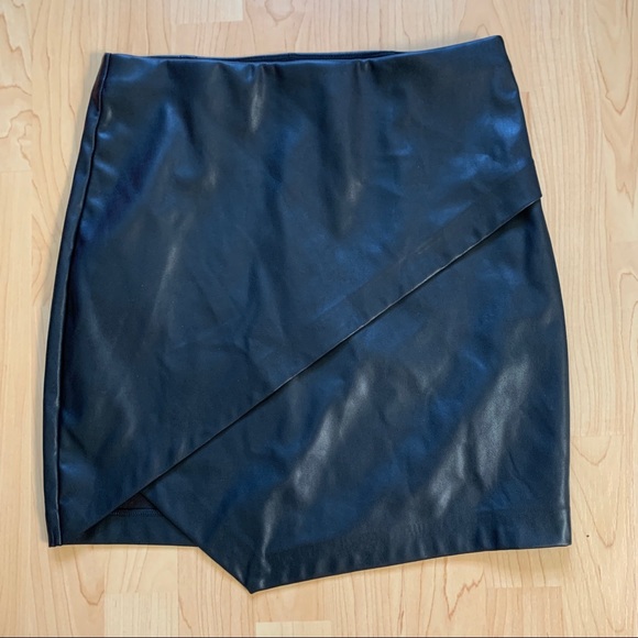Dynamite Dresses & Skirts - Dynamite Black Faux Leather Skirt